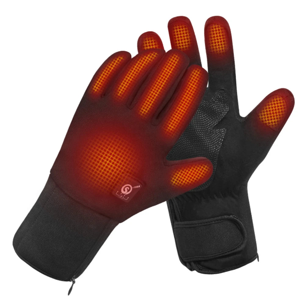 Savior Heat Winter Ski Heated Gloves Hand Warm Rechargeable Eelctric Battery for Men Women Keep Heating Outdoor Sports Gloves