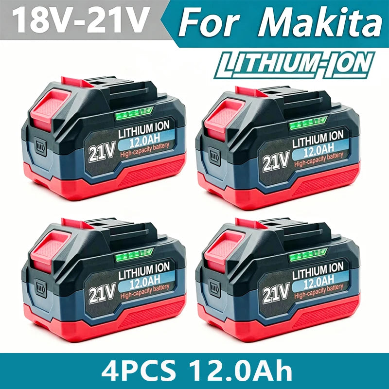 21V 6/9/12AH For Makita 18V Battery Power Tools Li-ion Replacement LXT BL1850 BL1860 DDF487 for 18V Screwdriver with BMS