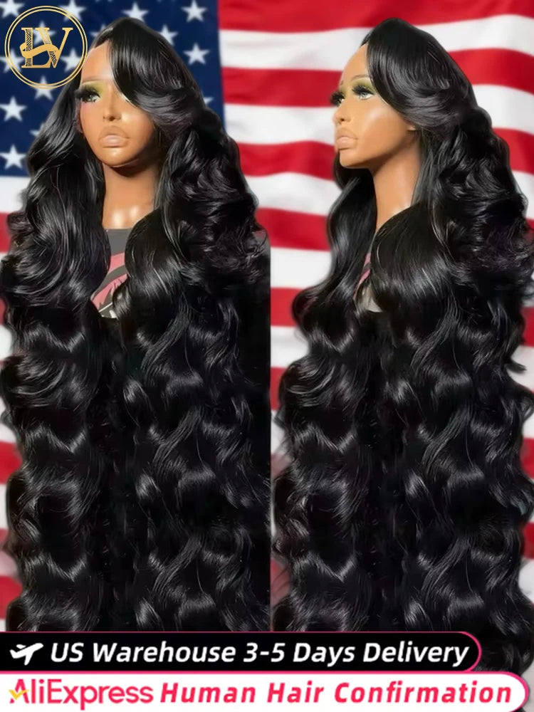 44 Inch Body Wave 13x6 Hd Lace Frontal Wig Human Hair 360 Brazilian Pre Plucked Lace For Women 13x4 Lace Front Wigs 250 Density