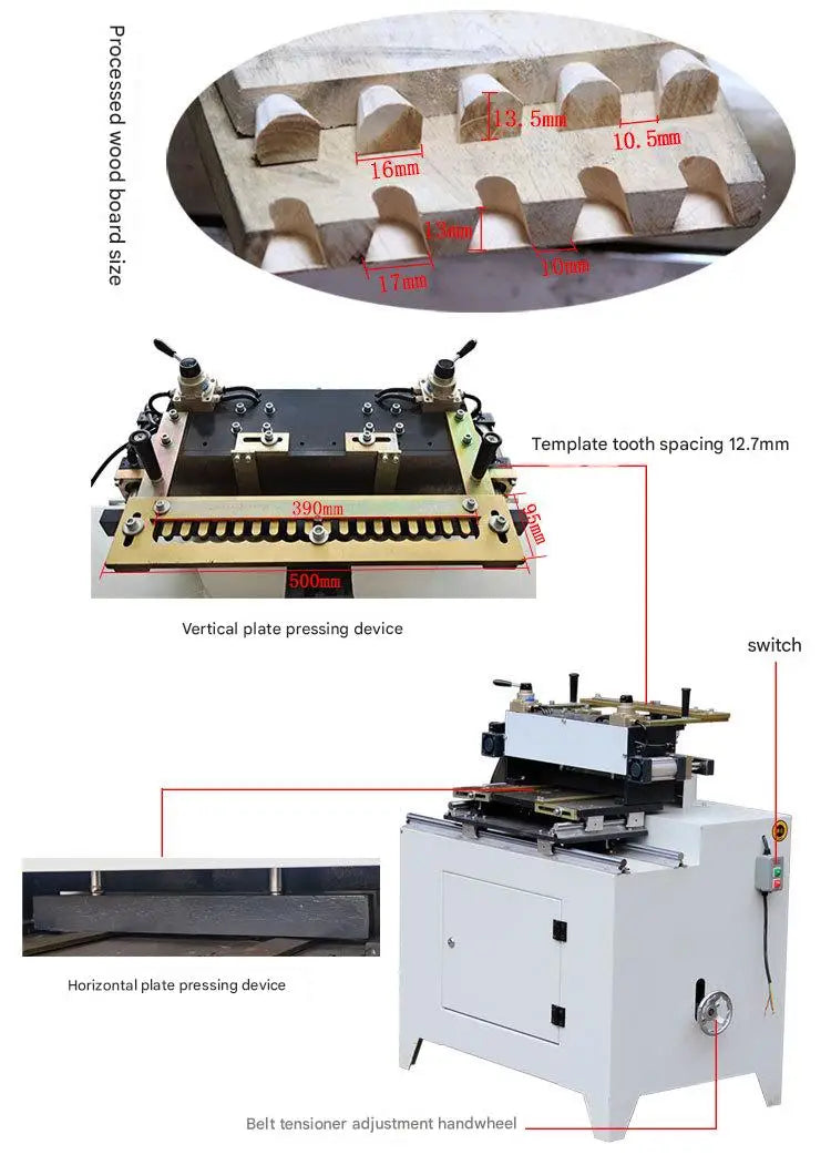 MX-300 Automatic 380V Woodworking Equipment Dovetail Tenon Mortising Machine For Drawer Beehive Processing