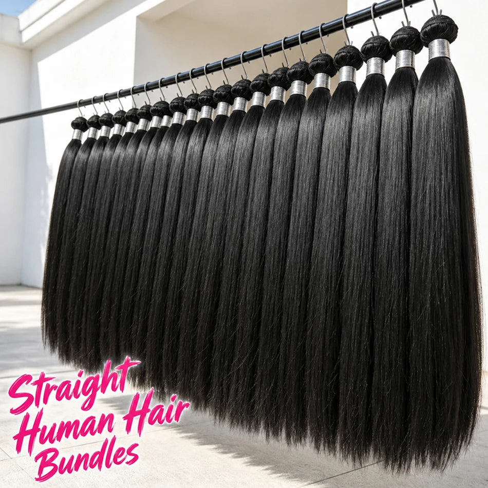 Double Weft 32 34 36 38 Inch Bone Straight Vietnamese Hair Bundle Human Hair Weaving Bundle Original Raw Hair Bundle For Women