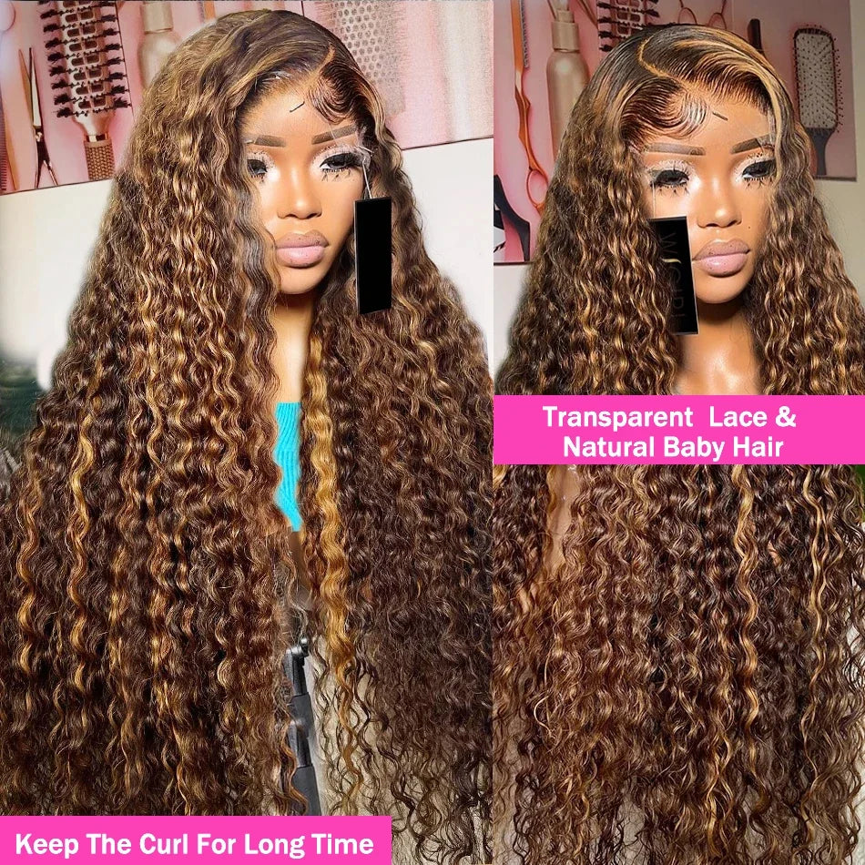 Curly 360 Full Lace Glueless Wig Human Hair Invisible Drawstring 13x6 Hd