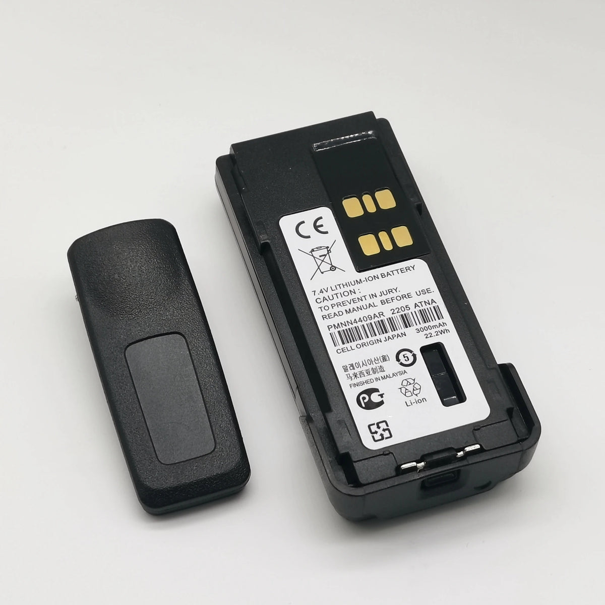 10PCS 7.4V 3000mAh Non-Impres Li-Ion Battery Type-C Replace for Motorola XiRP6600i P8600i GP328D DP4800 PMNN4409 PMNN4448