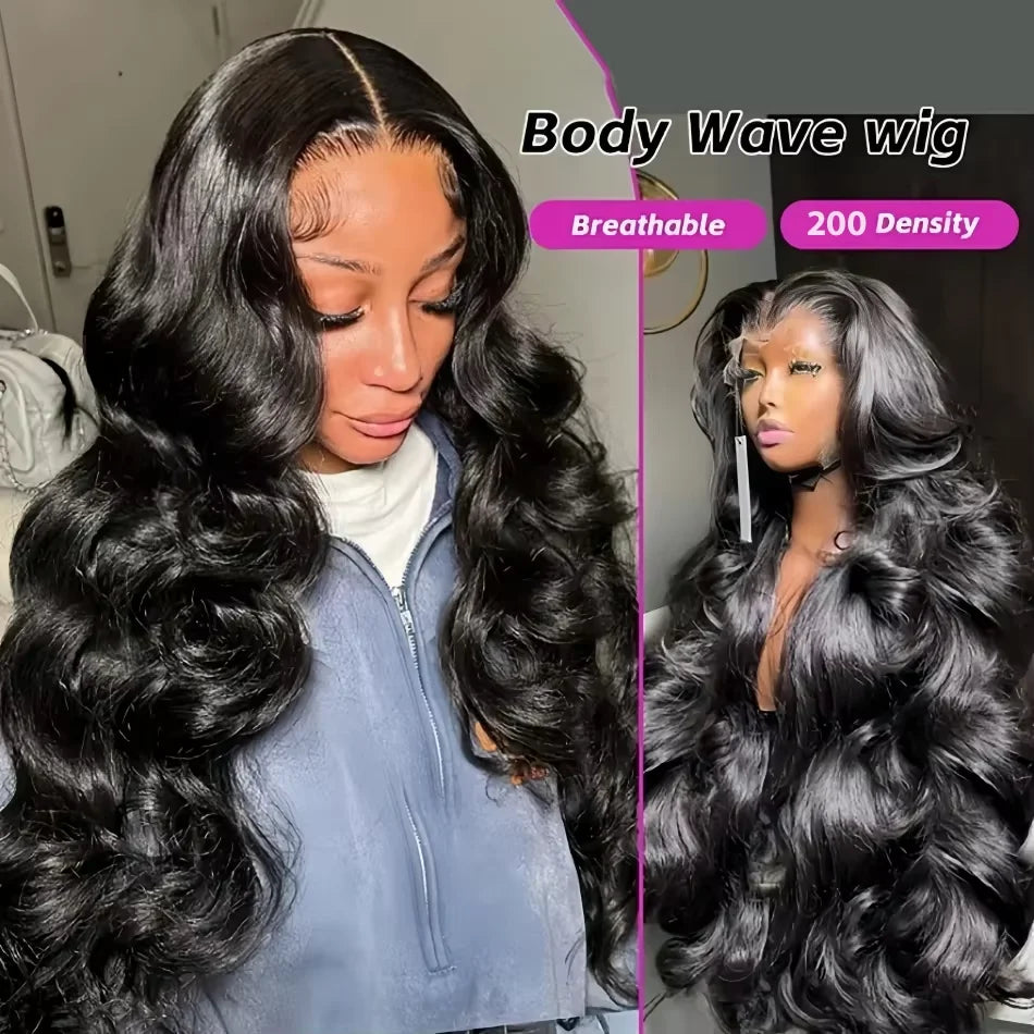 HD Transparent Body Wave Frontal Wig 13x4/13x6 Body Wave Lace Front Human Hair Wigs For Women Wet And Wavy 4x4 5x5 Closure Wig