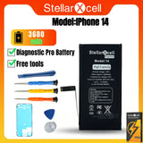 StellarXcell Diagnostic Battery Show Genuine Display Genuine Part No Error for iPhone 12 13Pro 14Plus 15Pro with Free Tools