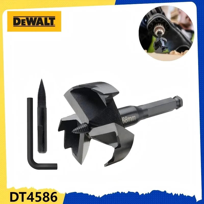 DEWALT DT4586 Wood Drill Bit - 7/16'' Hex Shank, Self-Tapping Flat Head (68mm) - Woodworking Essentials