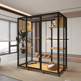 Cat villa panoramic super  cage solid wood cat villa large indoor luxury glass cat room