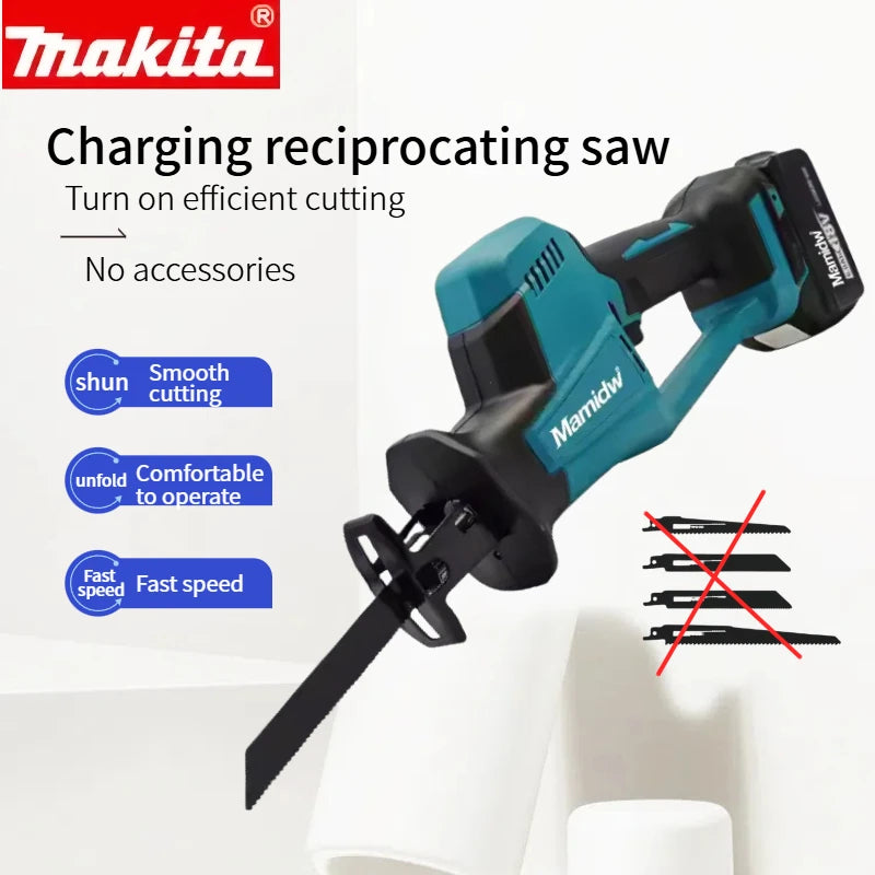 Makita DJR189 Cordless18V Lithium Battery Rechargeable Multifunction Saw Metal Cutting Saw Portable Saw Wood Cutting Tools