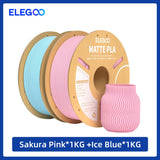 ELEGOO Multiple-Color Matte PLA Filament 1.75mm 2KG/4KG/5KG/10KG For EU US