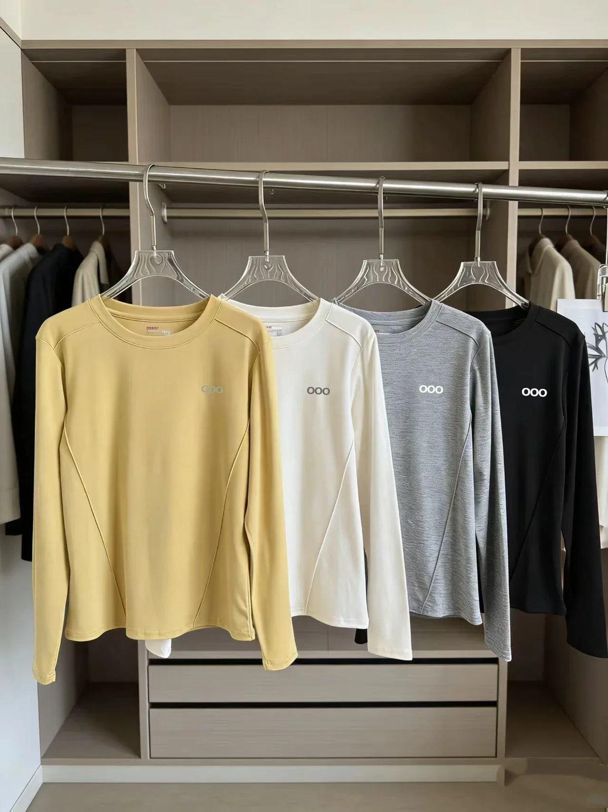 Long Sleeve Round Neck Top for Women Comfortable Casual Sports Leisure Versatile Spring T Shirt