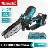 Makita 18V Cordless Chainsaw for Woodworking with Small Handheld Electric 6-inch Logging Sawzall Mini Portable Chainsaw