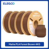 ELEGOO Multiple-Color Matte PLA Filament 1.75mm 2KG/4KG/5KG/10KG For EU US