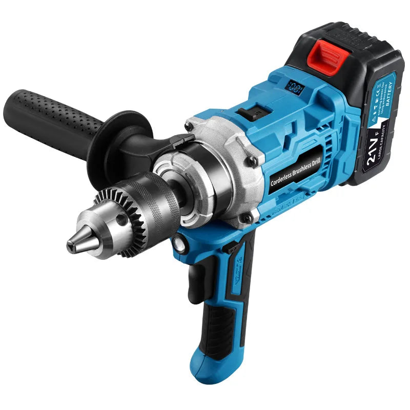Brushless Cordless Mixer for Makita 18V Battery Industrial Concrete Mixer Drill for Thinset, Nail Mud, Ice, Heavy Duty Tool