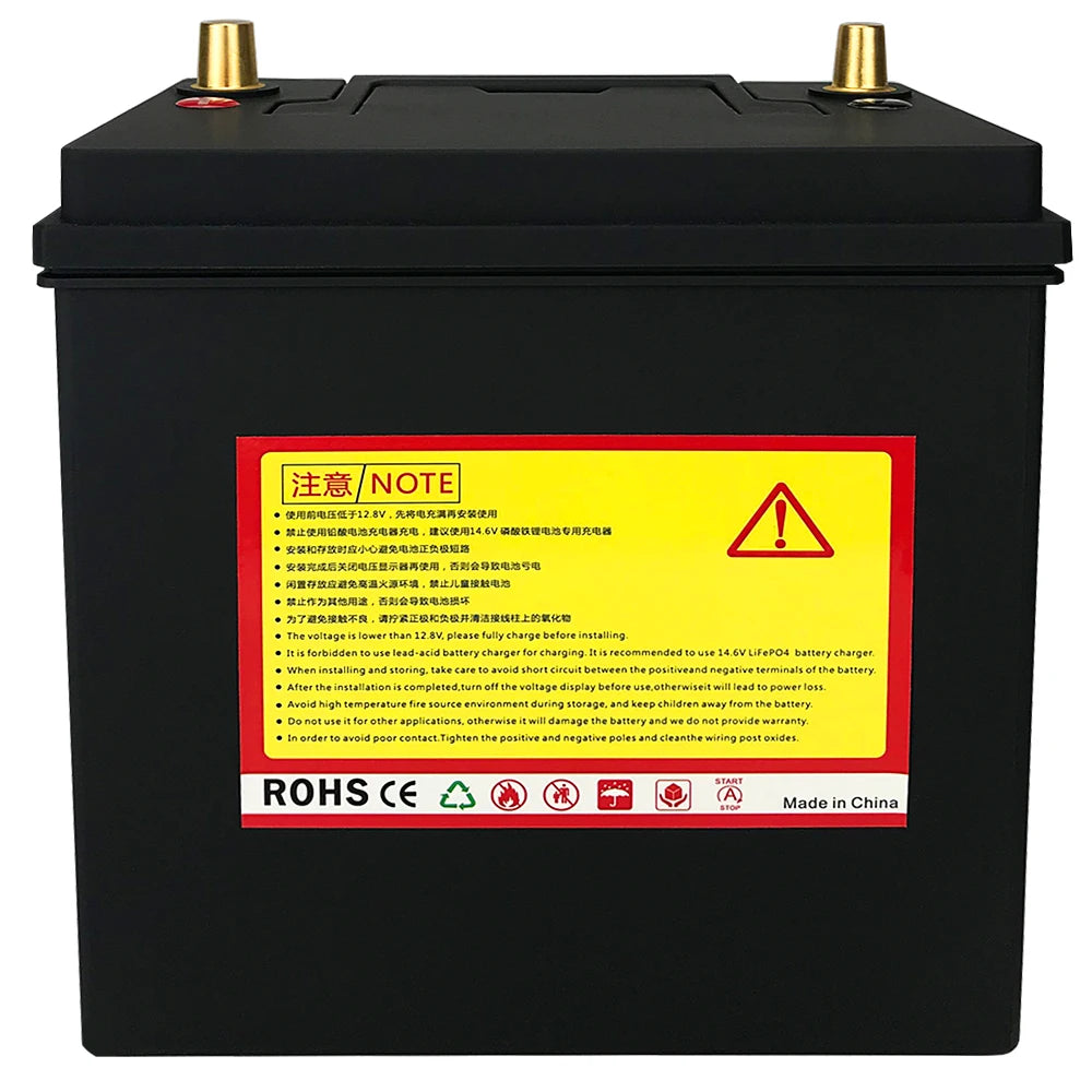 12V LiFePO4 Car Battery 25Ah 680CCA Lithium Automotive Replacement Battery with 100A BMS for Cars, SUVs, Sedans, Trucks, Vans