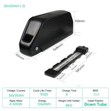 48V 30AH Electric Bike Battery 21700 Cells 60V 52V 48V Bikes Downtube Polly L-G 72V 15AH Scooter E-Bike Battery Pack for 0-2000W