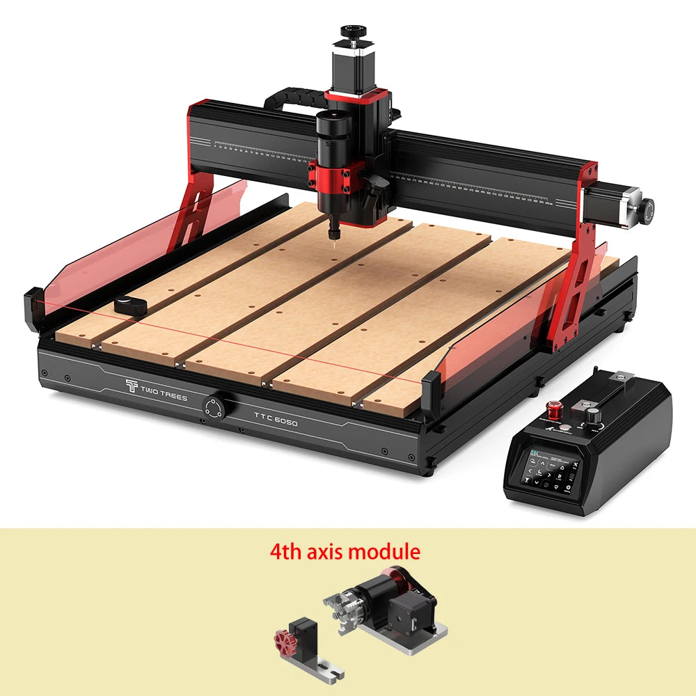 Twotrees 500W CNC Router TTC6050 CNC Engraver DIY Woodwork 600x500mm Laser Engraving Machine For Wood PVC PCB Glass DMF Metal