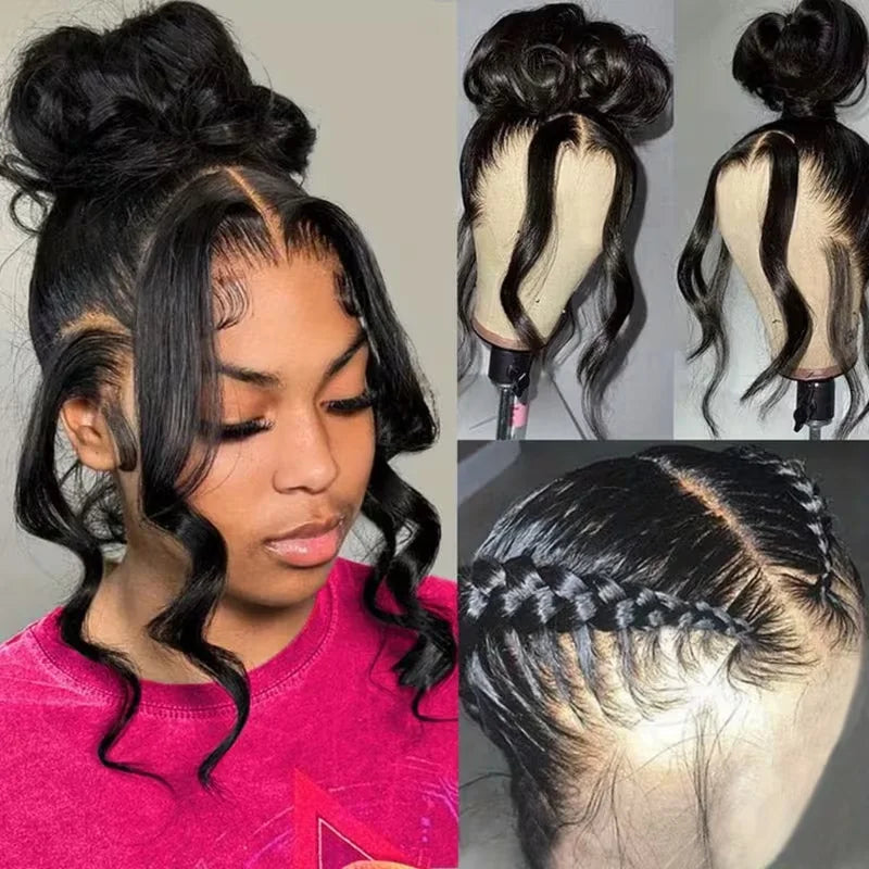 Invisible Strap 360 Full Lace Wig Body Wave 360 Hd Lace Wig 220% Density Natural Color Loose Body Wave Brazilian Human Hair Wigs