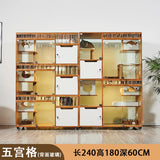 Cat cage villa solid wood foster cat breeding cage pet store window glass