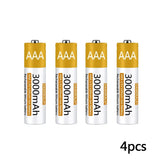 Rechargeable Lithium-ion Battery 3000mAh 1.5V AAA Battery for remote control mouse small fan Electric toy