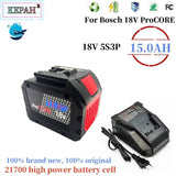 18V15.0AH ProCORE Premium Series Replacement Battery New 21700 Battery Cell Suitable for BOSCH BAT609, BAT618, GBA18V15.0Ah