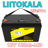 LiitoKala 12V 300Ah 200Ah LiFePO4 Battery 100Ah 120Ah 150Ah Campers Waterproof Golf Cart Battery Off-Road Off-grid Solar Energy