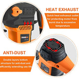 1-1/4 Inch SDS-Plus 13 Amp Rotary Hammer Drill with Heavy Duty Safety Clutch 3 Function Operation Advanced Vibration