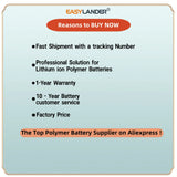 10pcs/Lot Silicone Wires 103565 103665 3.7V 3000mAh JST1.25 2P Li-Polymer Battery for console Miyoo Mini Plus Game machine