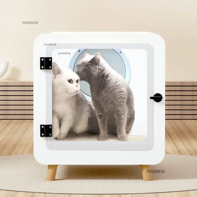Automatic Pet Hair Dryer Dog Smart Grooming Dryers Home Cleaning Bath Drying Box Machine Cat Cage Water Blower Accessories