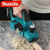 Makita Electric Planer,82mm Planing Width,2.5mm Cutting Depth,15000rpm,650W Power,Ergonomic Grip for DIYWoodworking Board Making