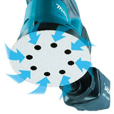 Makita180Z 18V Brushless Random Orbital Sander for Woodworking, Polishing & Putty Removal - 18V LXT Cordless Sander (No Battery)