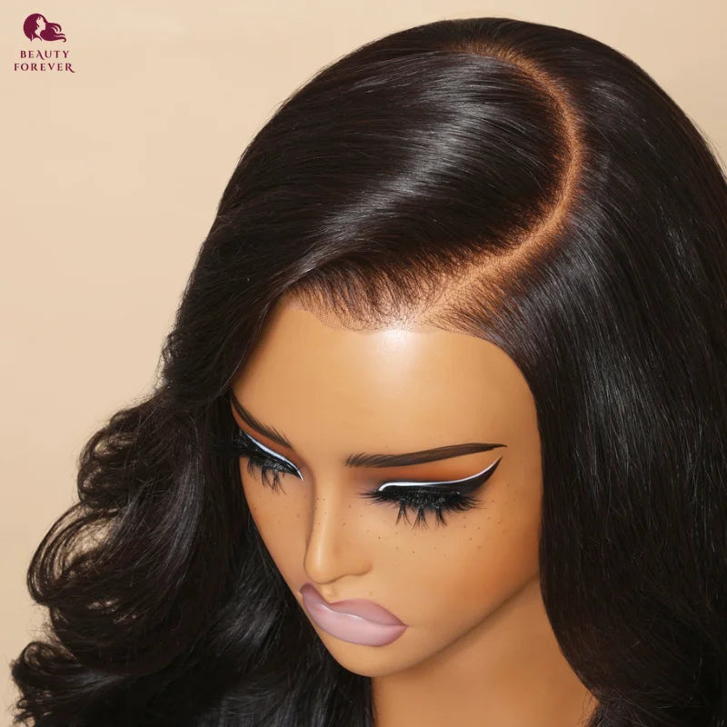 Beautyforever 3D Body Wave 13x4 7x5 Bye KNOTS Glueless Wig Human Hair Ready to Wear Drawstring Human Hair Wig Fits All Size Head