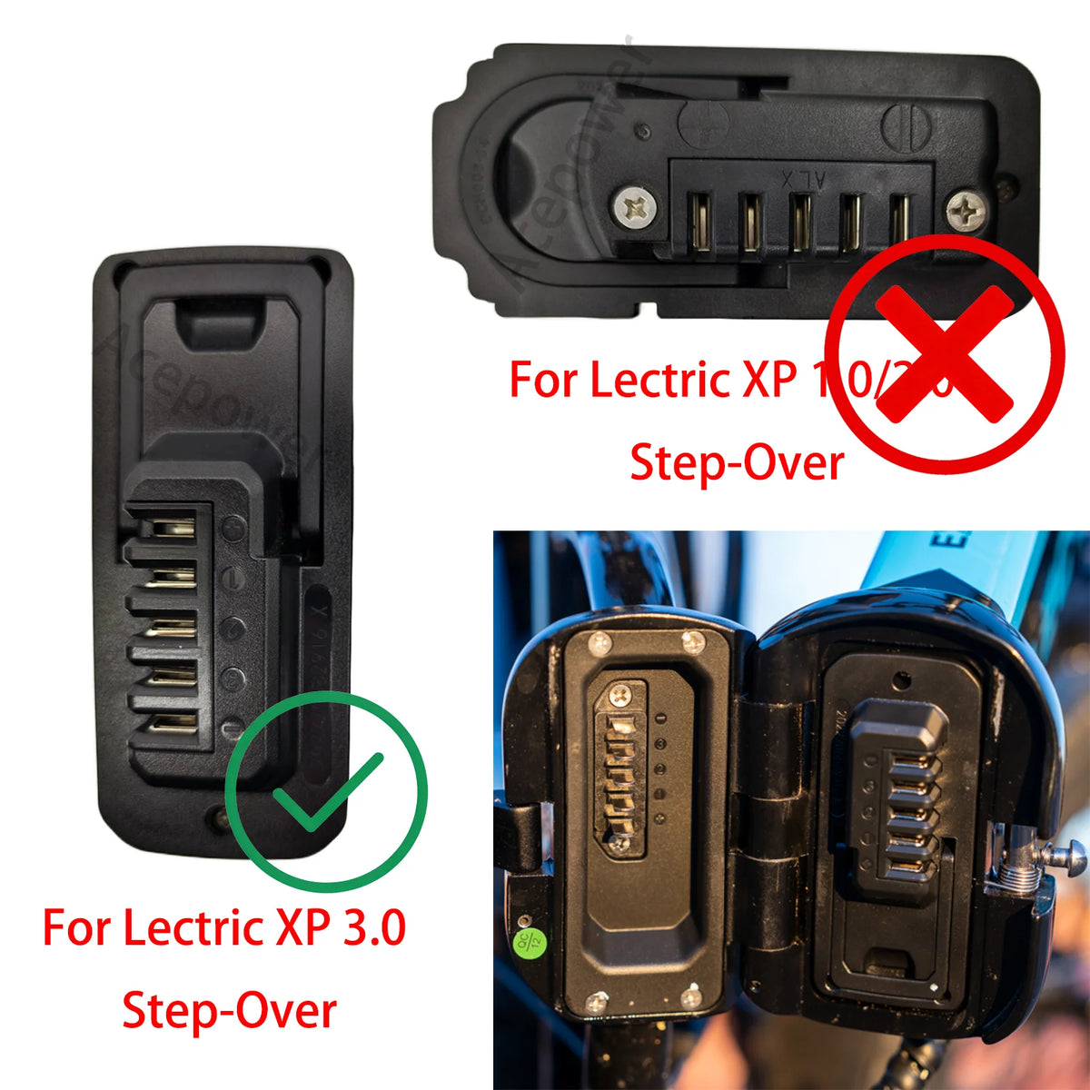48V 10.4Ah 14Ah Ebike Battery for Lectric XP 3.0 Step-Over Long Range Lithium Electric Bike Replacement Battery BMS with Charger US Stock