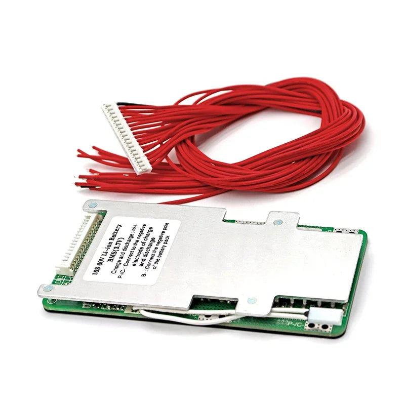 16S 60V 40A Lithium Polymer Battery Protection Board 3.7V Same Port PCM PCB DIY 60V Scooter Li-ion Battery Pack BMS with Balance