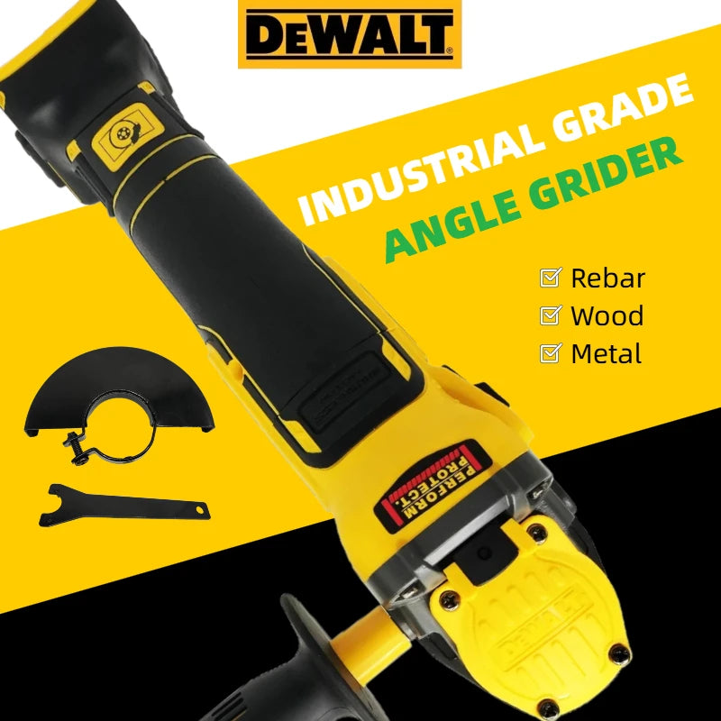 DEWALT DCG409 Cordless Angle Grinder 20V Brushless Motor Cutting Machine 9000RPM 125mm Cordless Portable Polisher（NO battery）