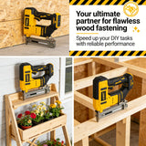 DEWALT Compact 18 Gauge Cordless Nail Gun: Professional Handheld Tool for Precision Trim & Framing (Tool Only)