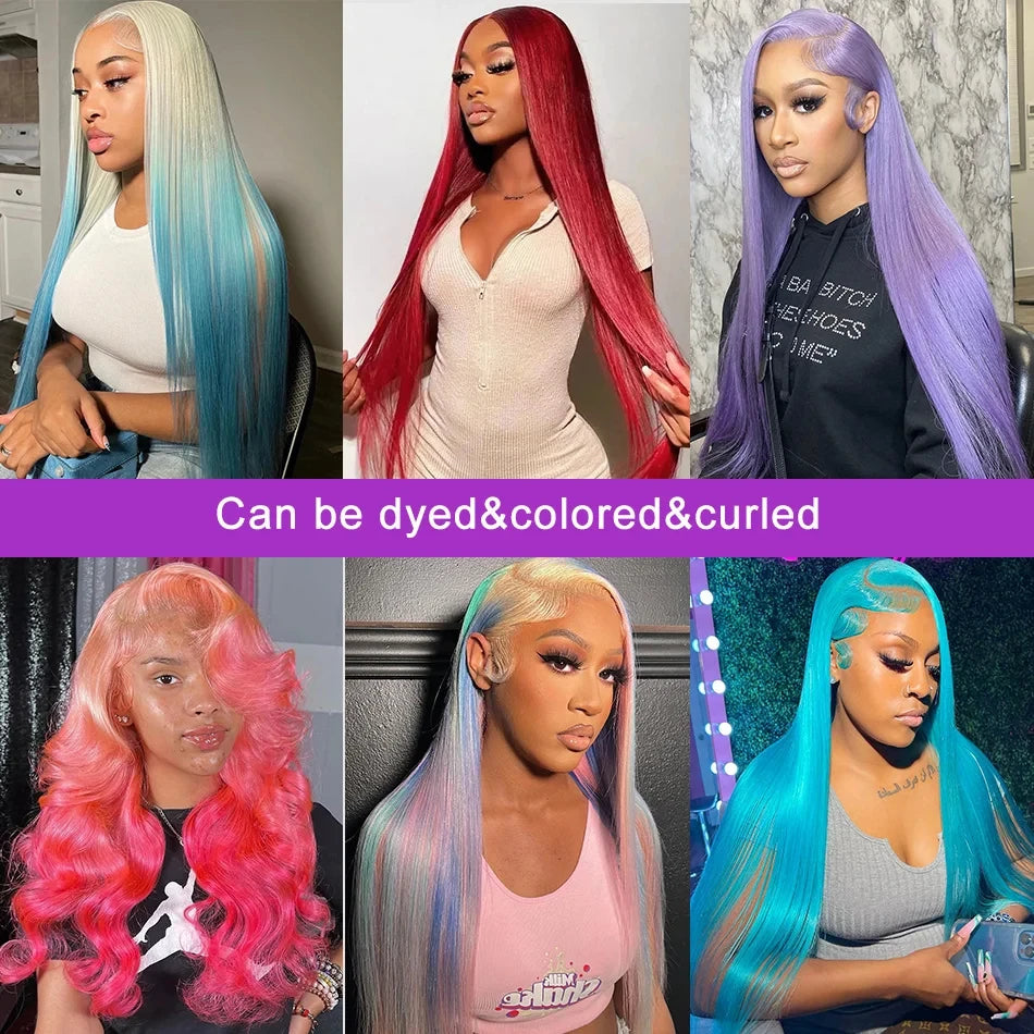 Blonde 613 Hd Lace Frontal Wig 13x6 13x4 Transparent Lace Front Wig Bone Straight Human Hair Wigs For Women 30Inch Brazilian Wig
