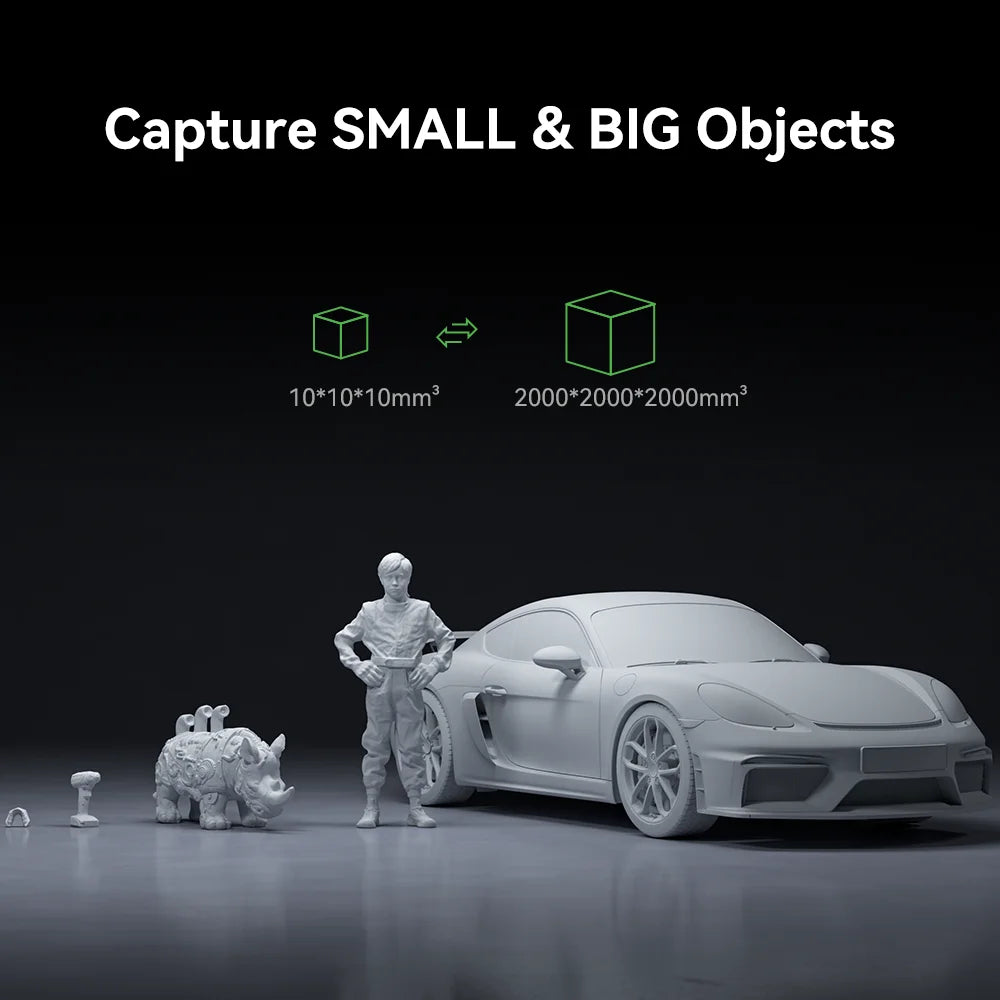 Creality CR-Scan Otter 3D Scanner 0.02mm Accuracy Black objects scanning available Four-lens Stereo Vision 3d scanner
