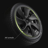 4PCS Wheel Cover For Tesla Model Y 2020-2024 19 Inch Right＆Left Hubcaps Cyclone Style Wheel Cover Replacement Accessories