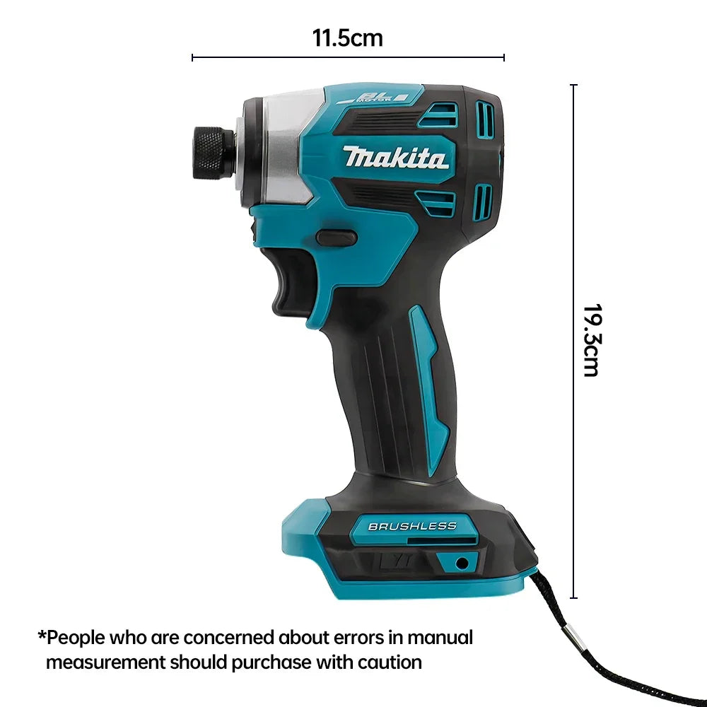 Makita DTD173 18V LXT Cordless Brushless Impact Driver 180 N·M Wood Bolt T-Mode Electric Drill Rechargeable Power Tools