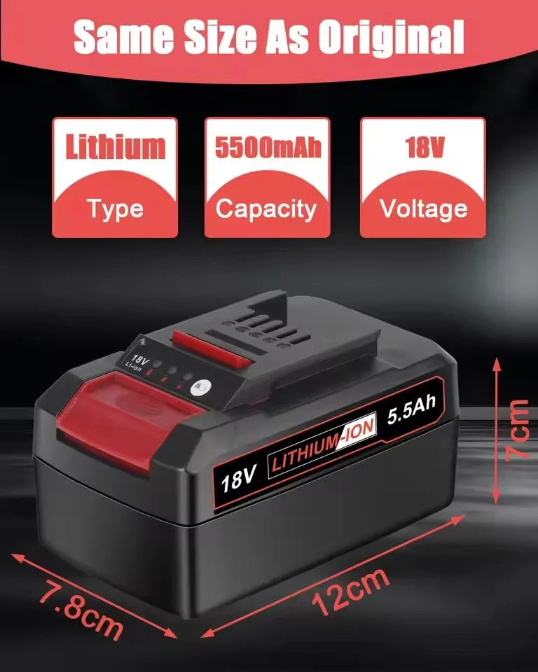 18V 6.0 Ah Li-ion Replacement Battery 4511395 for EINhell 4511481 4511396 PXC AXXIO GE-LC 18 Li Series Cordless Drill Battery