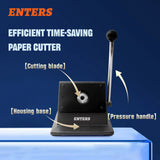 35mm Round Photo Paper Cutter With 100 Sets Key Chain DIY Materials