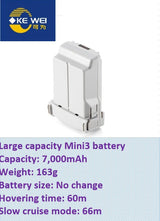 Large Capacity Refitting Battery 5200mAh ~ 8400mAh for DJI Mini3, Mini3 Pro & Mini4 Pro & Mini5 Pro Drone for Drone Fans