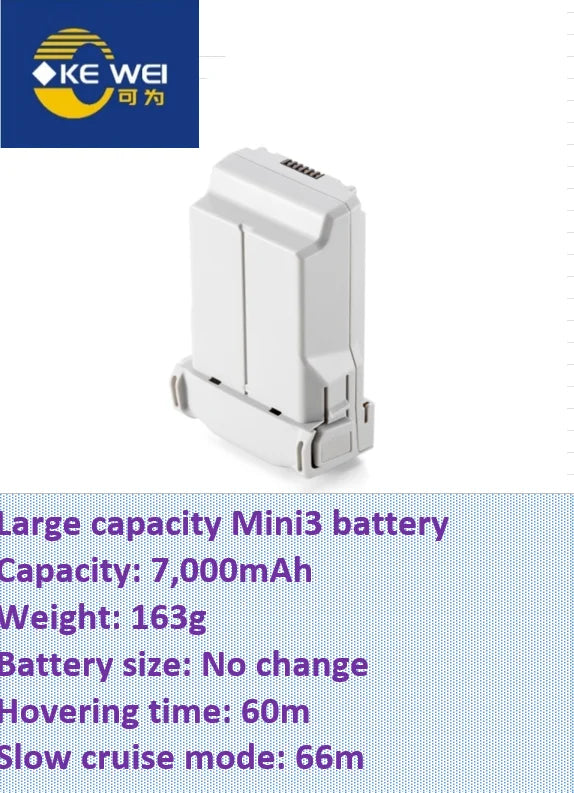 Large Capacity Refitting Battery 5200mAh ~ 8400mAh for DJI Mini3, Mini3 Pro & Mini4 Pro & Mini5 Pro Drone for Drone Fans