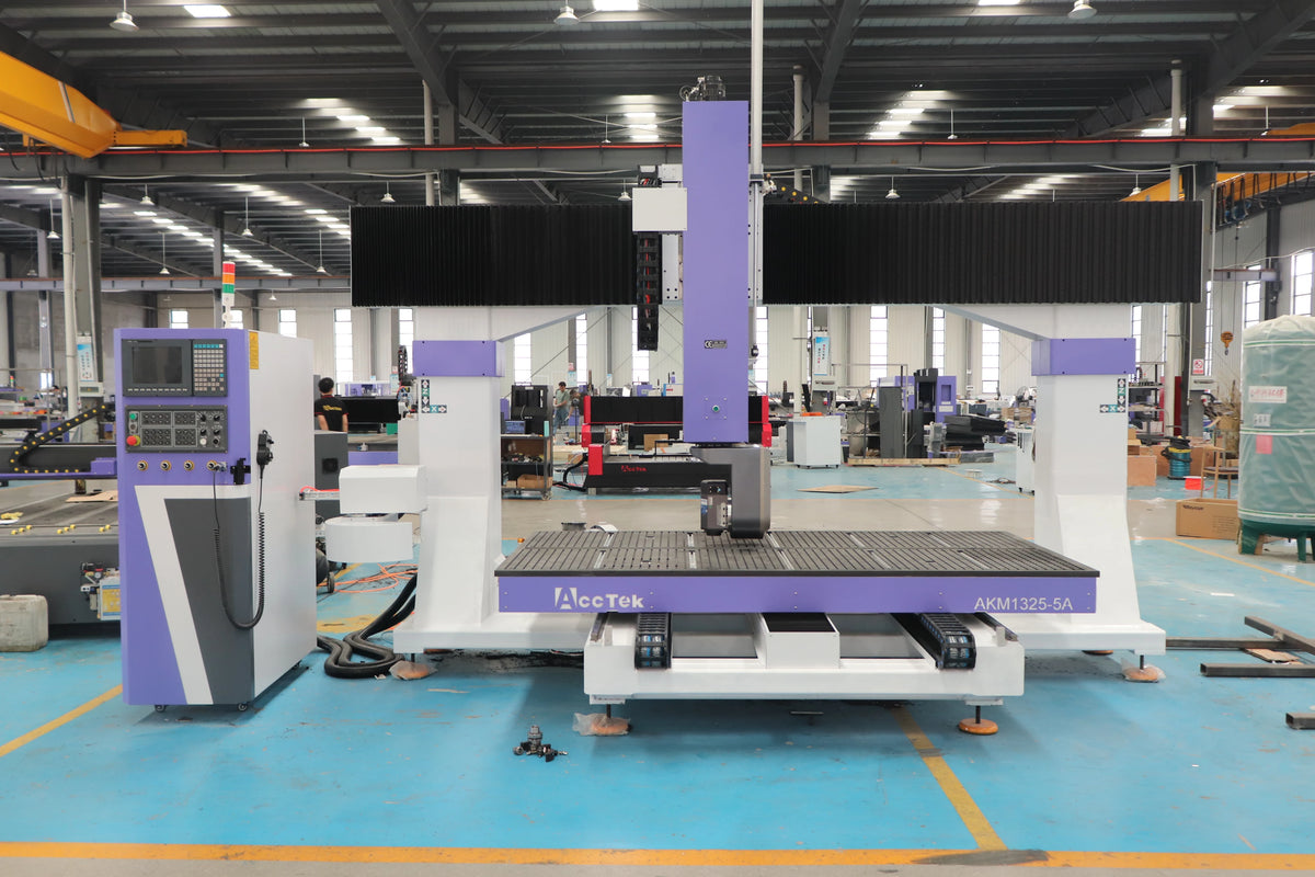 ACCTEK 5 Axis CNC Engraving Milling Machine for Wood Plastic Aluminum Mold CNC ROUTER