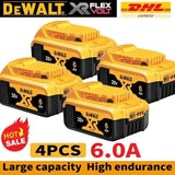 Original for DEWALT 20V/60V battery DCB606 DCB609 DCB182 DCB205 DCB206 DCB209 power tool 18V battery 6Ah 9Ah battery.