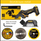 DeWalt DCS438 Rechargeable Cutting Saw, 20V Lithium Battery, Brushless Handheld Metal & Tile Cutting Saw, Little Steel Warrior