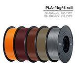 KINGROON High Speed PETG 3D Filament PLA/PETG 5KG 3D Printing Filament 1.75mm 100% Neatly Wound HS Filament 350mm/s Printing