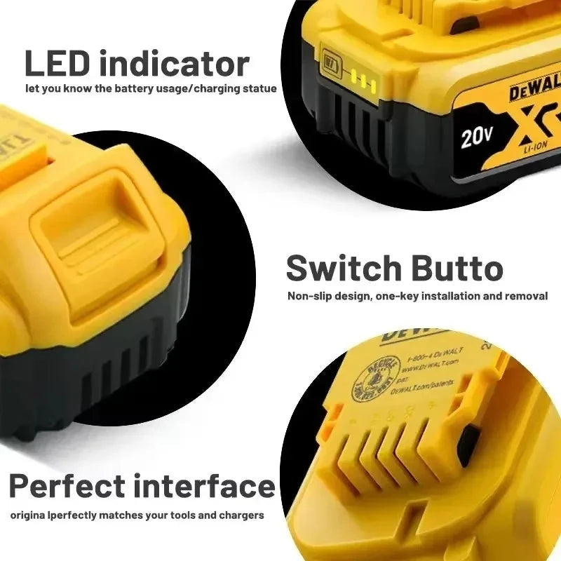 Original DeWALT 20V/60V 9Ah MAX FlexVolt Battery，for DCB606 DCB609 DCB205 DCB206 DCB182 Power Tool Replacement Battery.