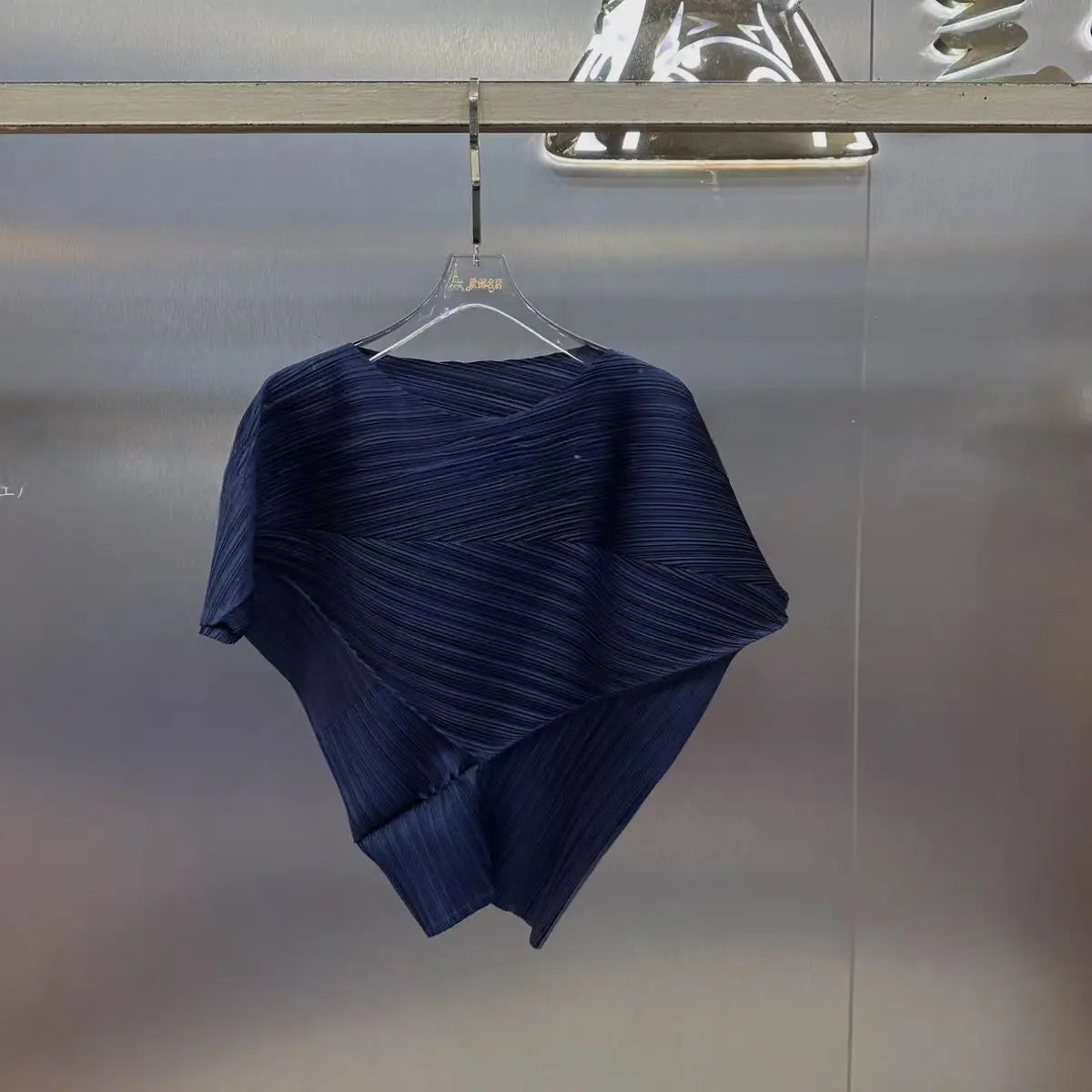 Pleated Top 2026 New Round Neck Short Sleeve Batwing T-Shirt Women Summer Lightweight Vacation Travel Women's Clothing
