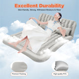 SUV Air Mattress w/ Air Pump, Inflatable Car Mattress for Trunk, Camping Bed Cushion Travel Back Seat Sleeping Bed